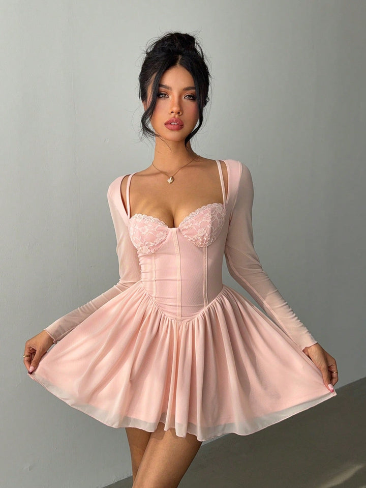 Rochie mini SHEIN, roz