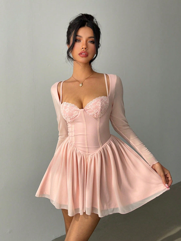 Rochie mini SHEIN, roz