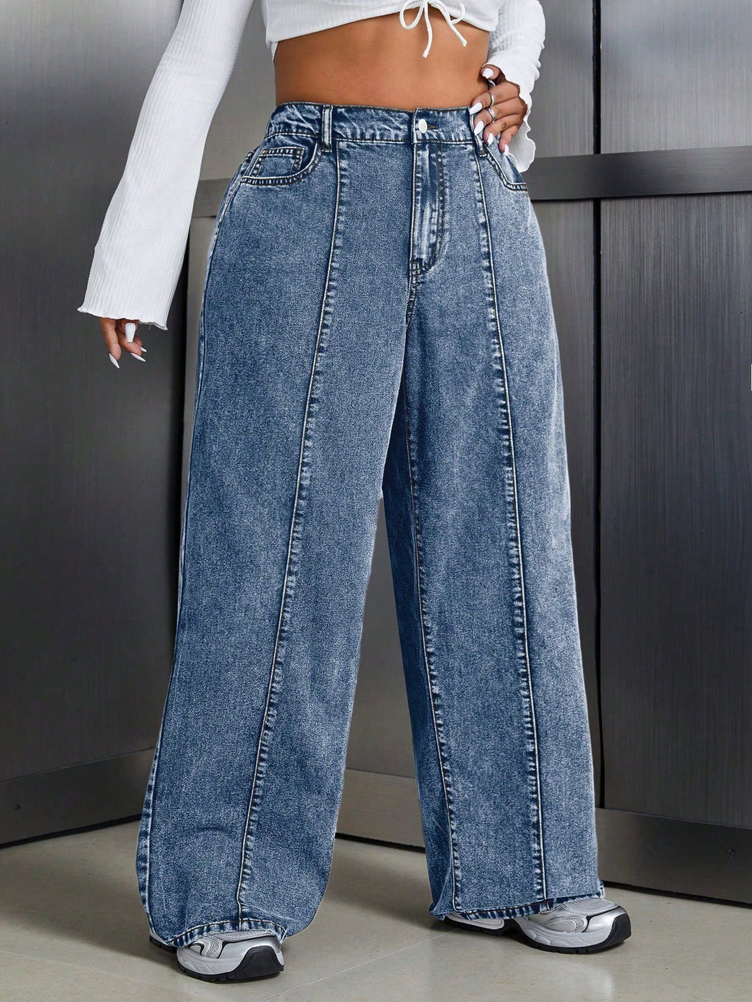 Jeans SHEIN, albastru