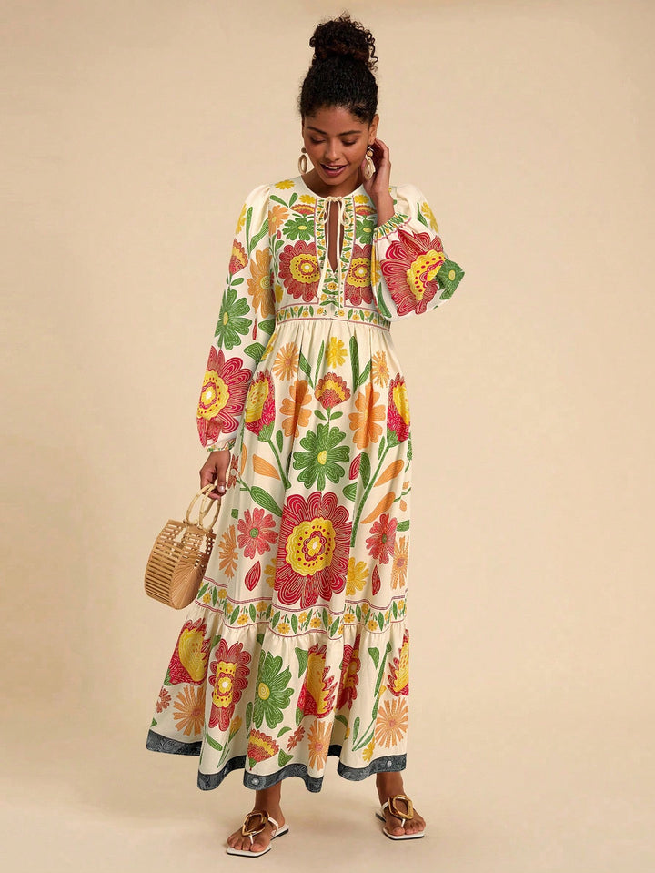 Rochie maxi SHEIN, mix culori