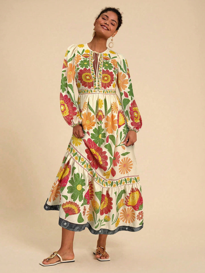 Rochie maxi SHEIN, mix culori