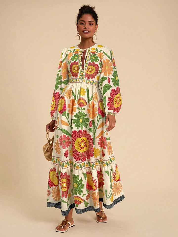 Rochie maxi SHEIN, mix culori