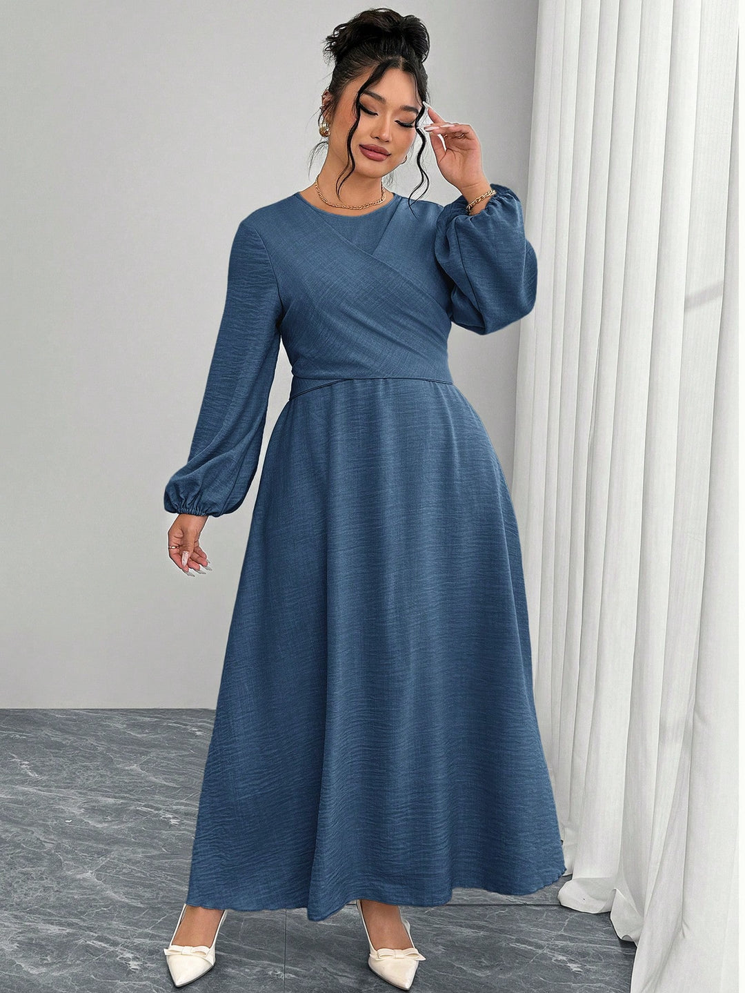 Rochie maxi SHEIN, albastru