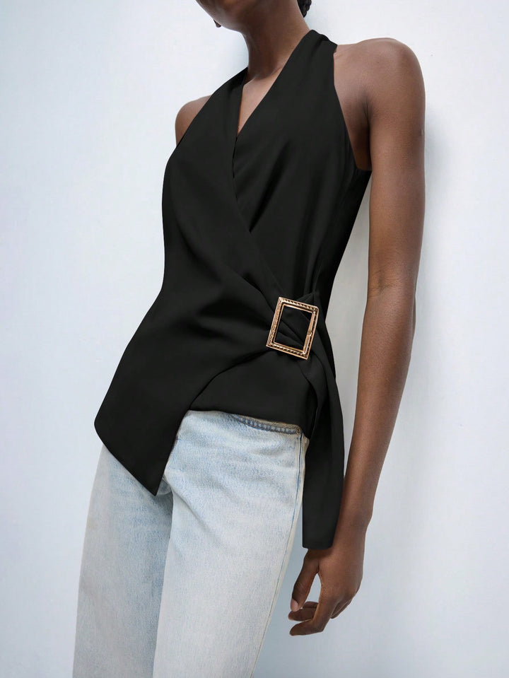 Top SHEIN, negru