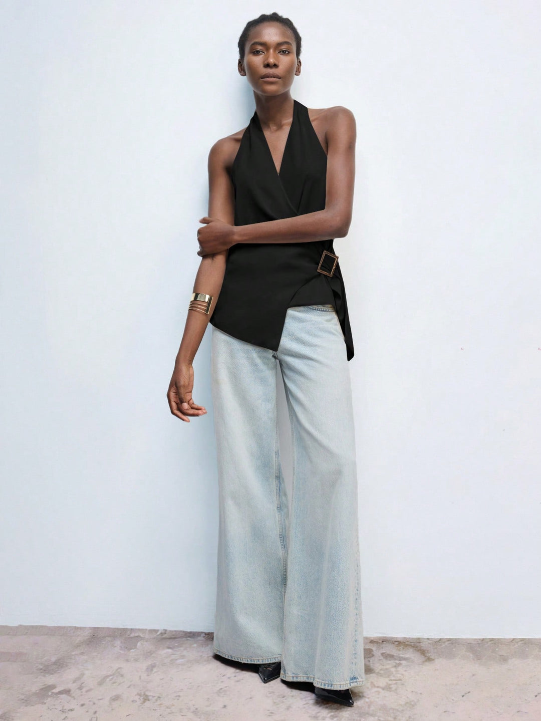 Top SHEIN, negru