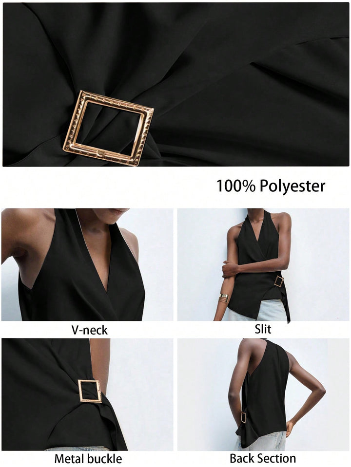 Top SHEIN, negru