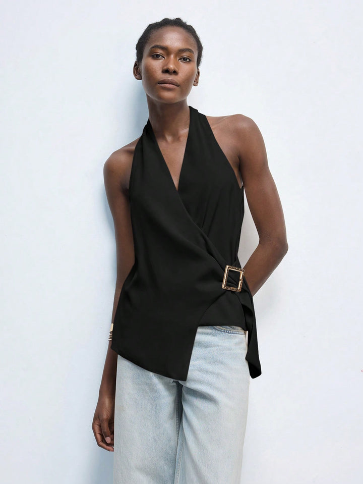 Top SHEIN, negru