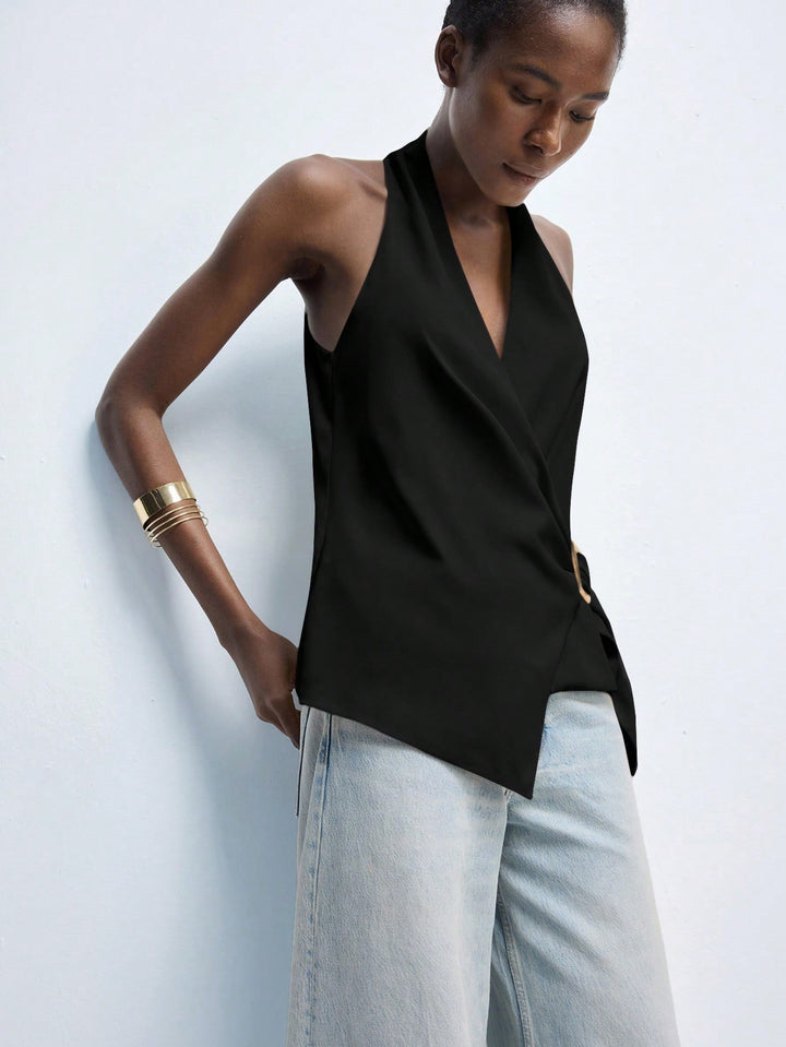 Top SHEIN, negru