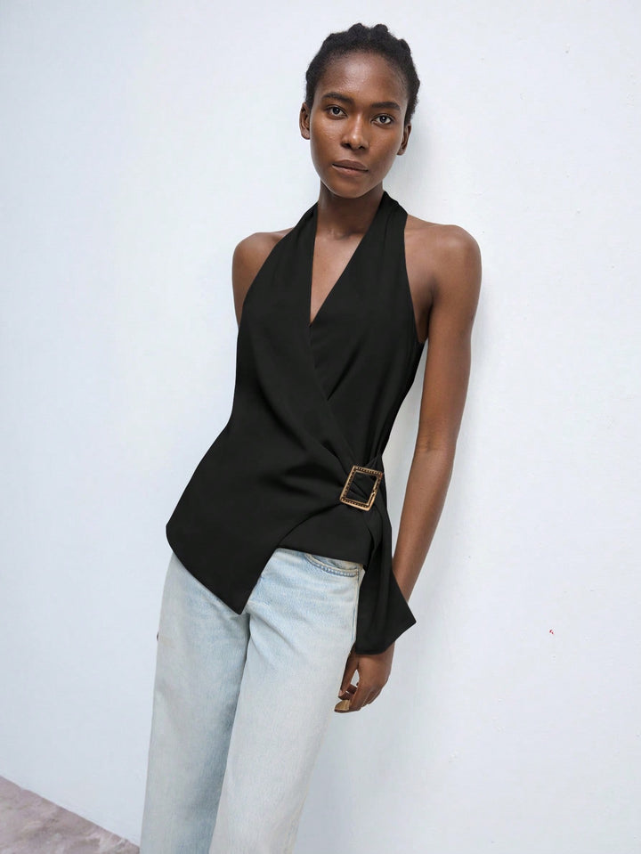 Top SHEIN, negru