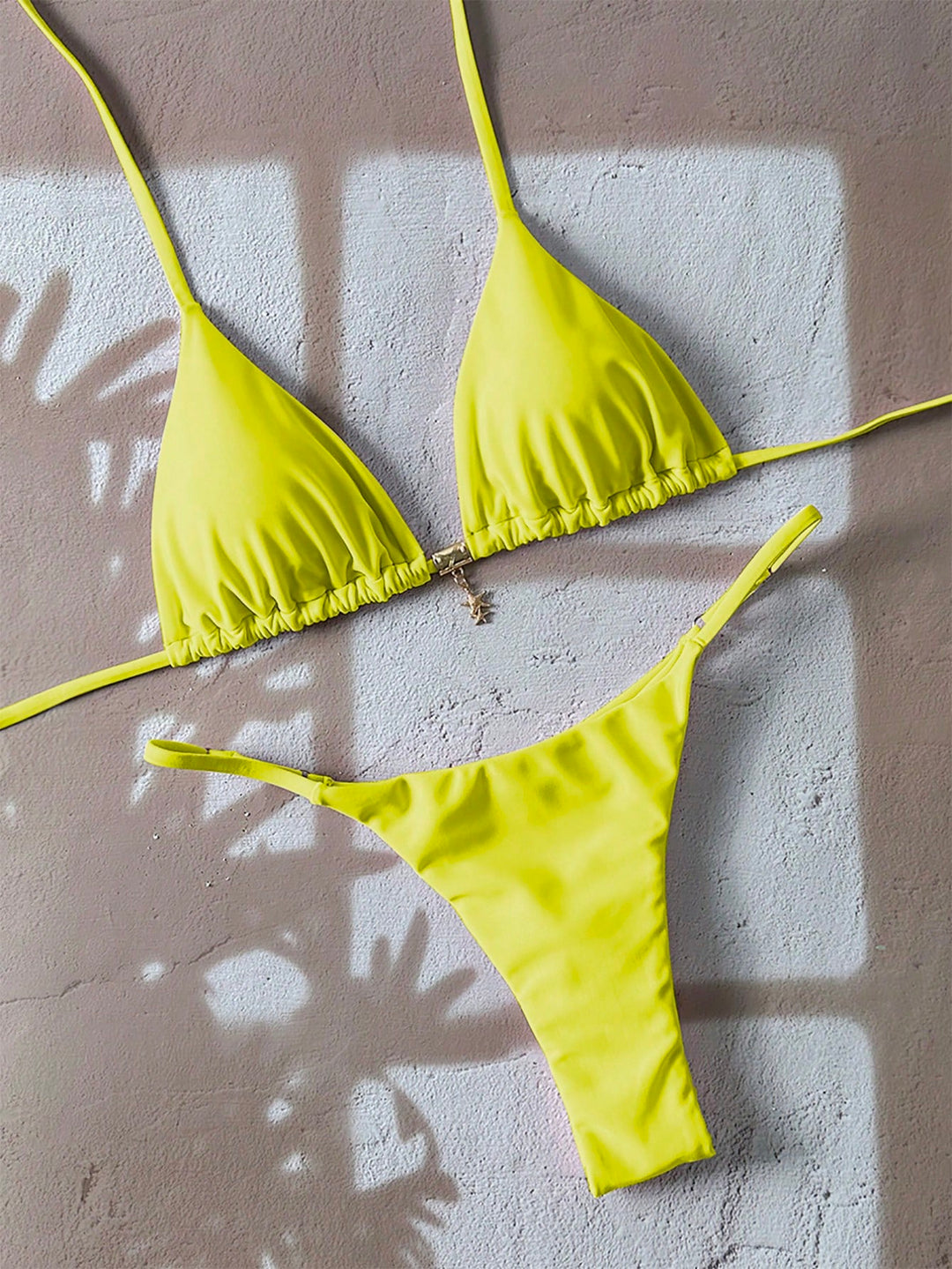 Bikinifelső SHEIN, sárga