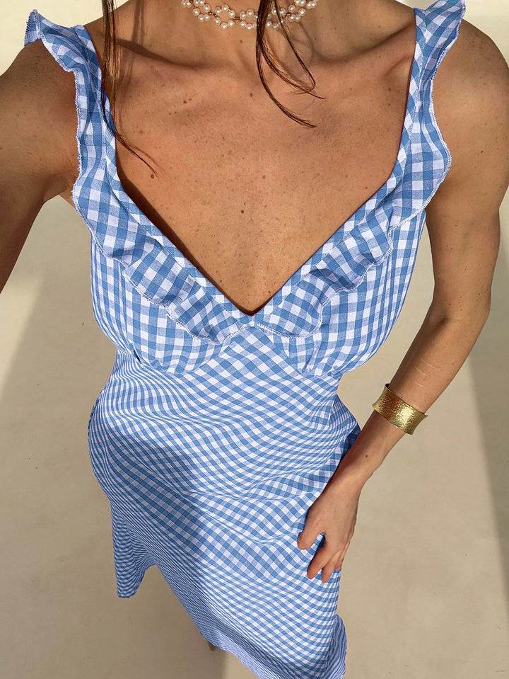 Rochie midi SHEIN, albastru