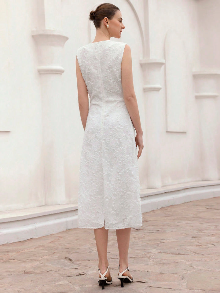 Rochie midi SHEIN, alb