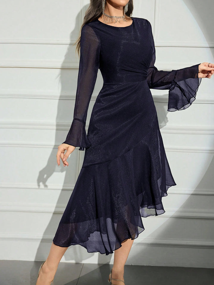 Rochie midi SHEIN, albastru