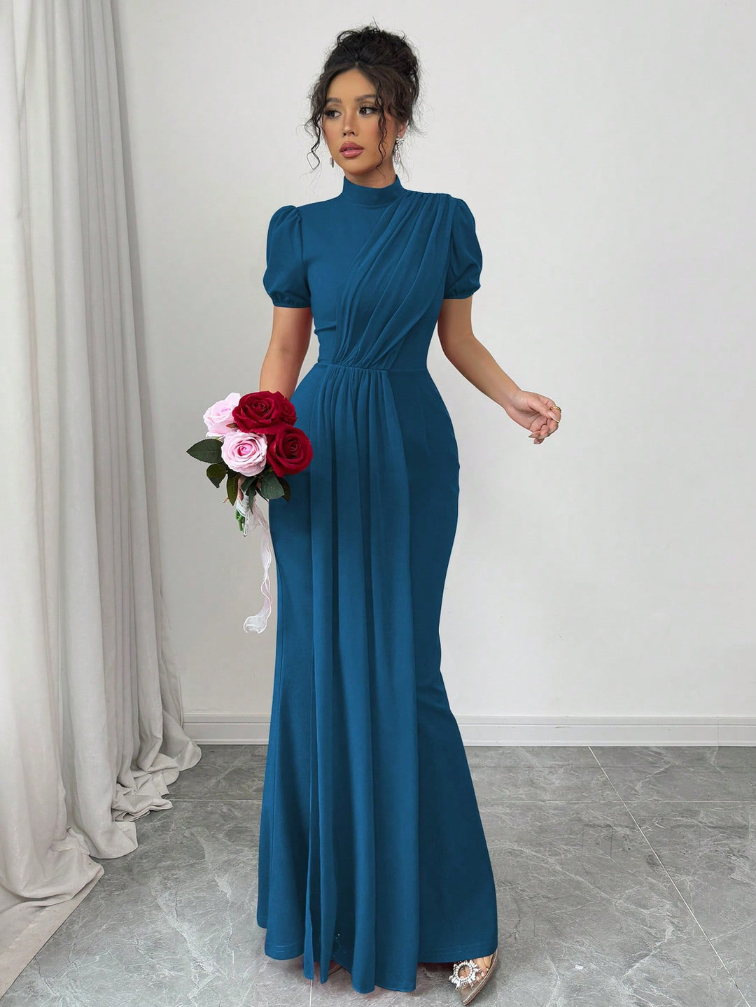SHEIN maxi ruha, türkiz