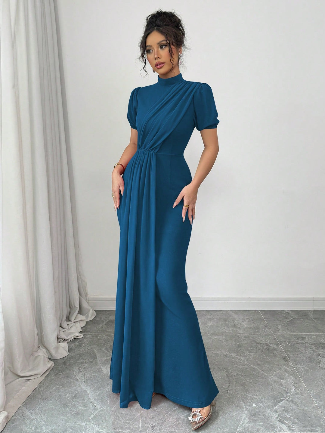 SHEIN maxi ruha, türkiz