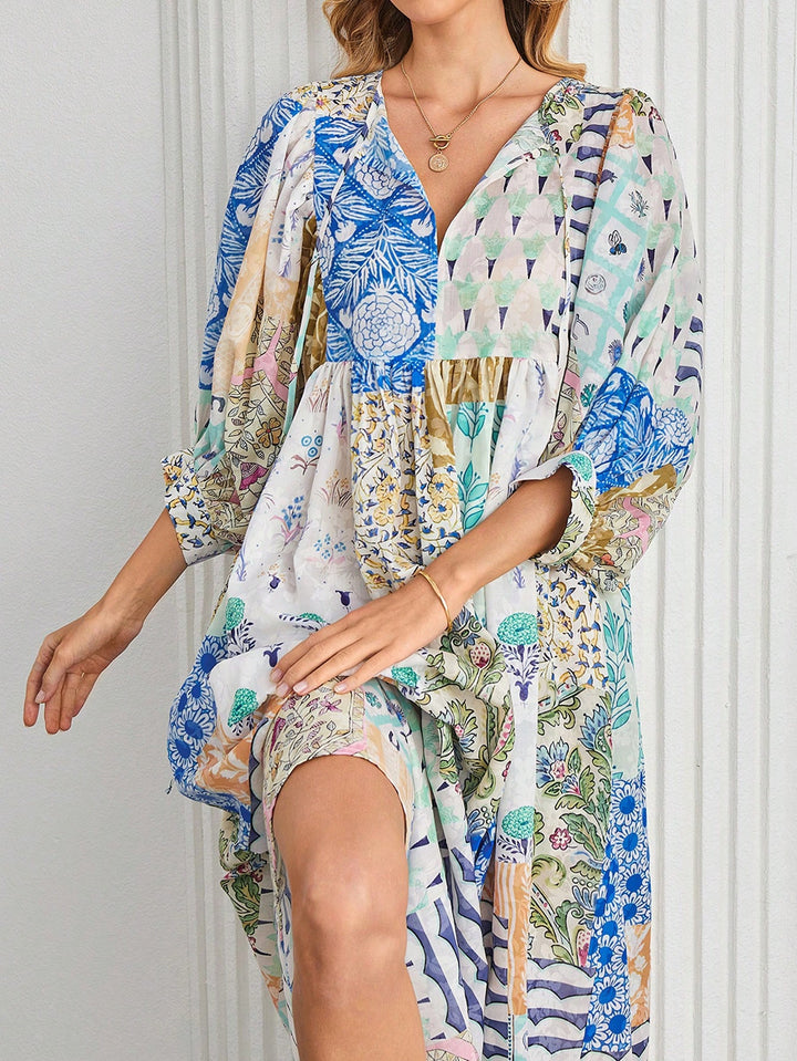 SHEIN maxi ruha, kék