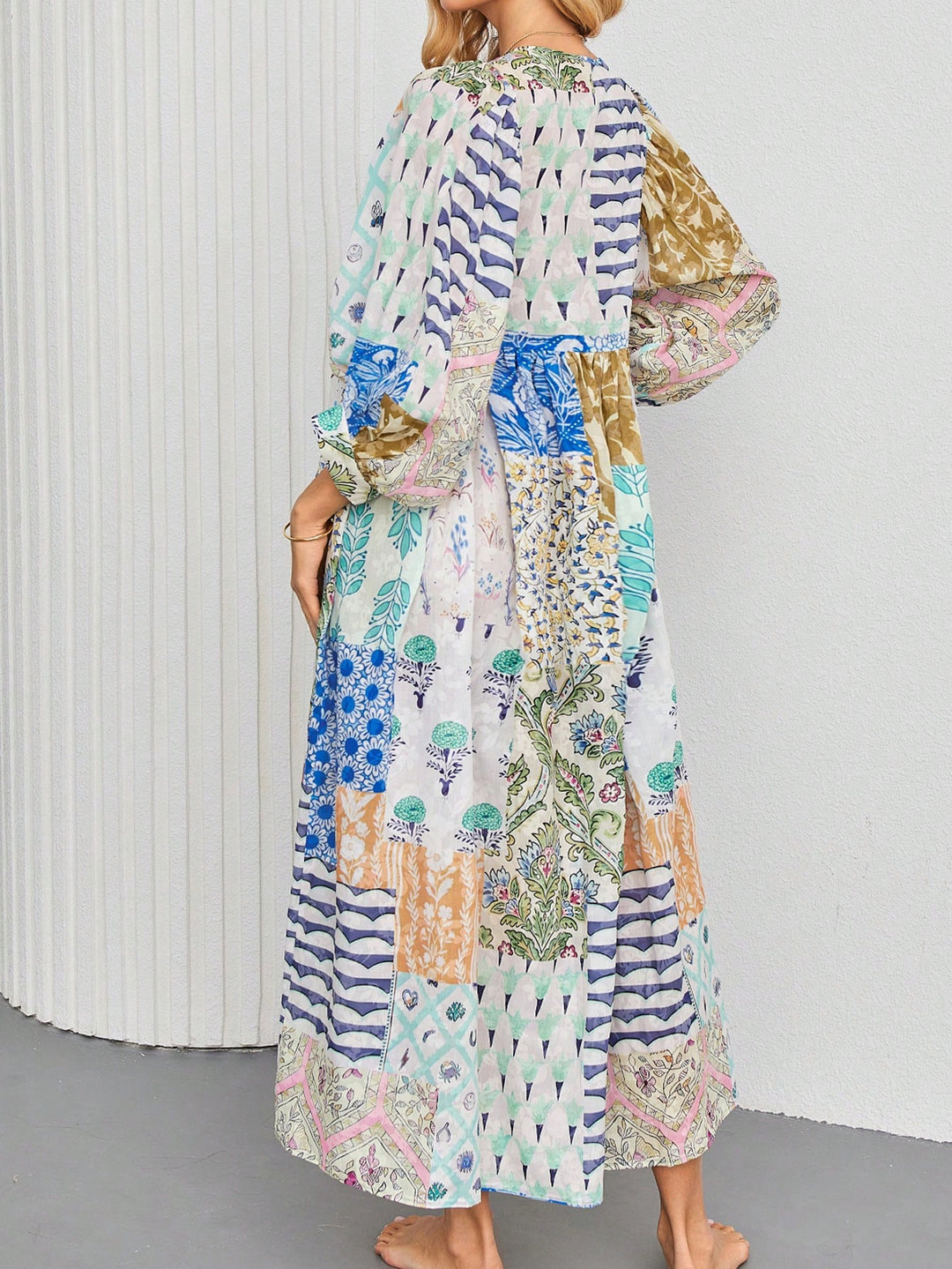 SHEIN maxi ruha, kék