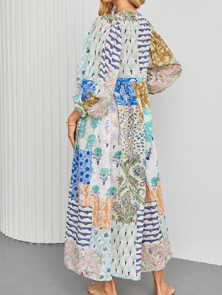 SHEIN maxi ruha, kék
