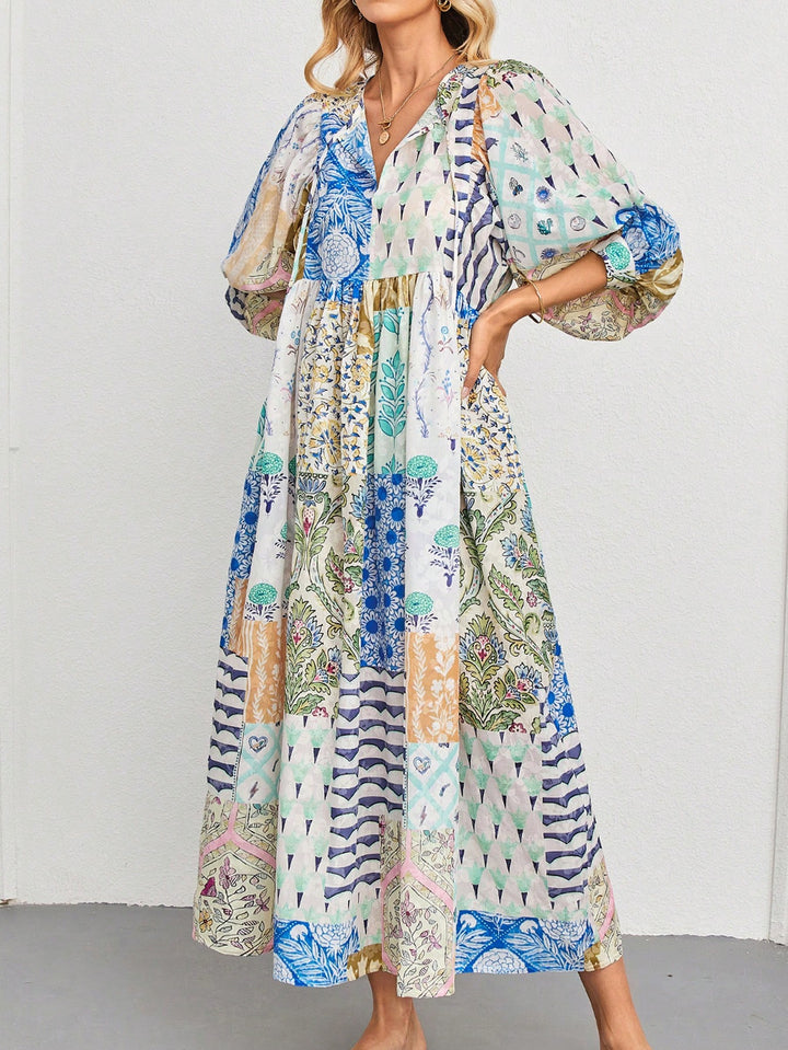 SHEIN maxi ruha, kék