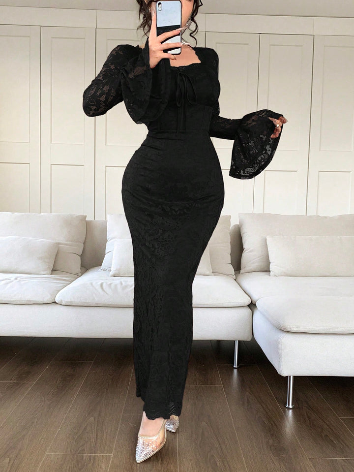 Rochie maxi SHEIN, negru