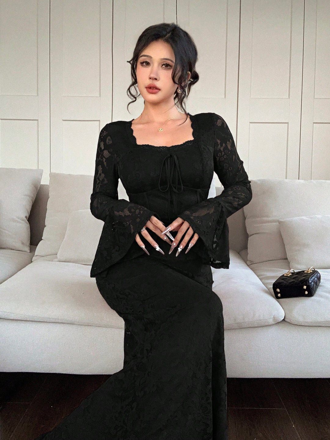 Rochie maxi SHEIN, negru