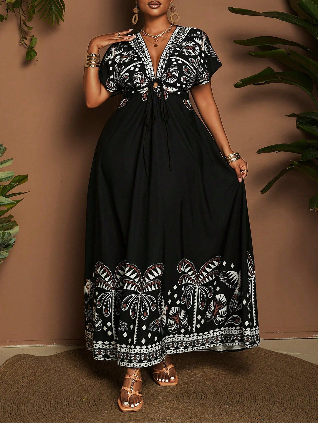 Rochie maxi SHEIN, negru