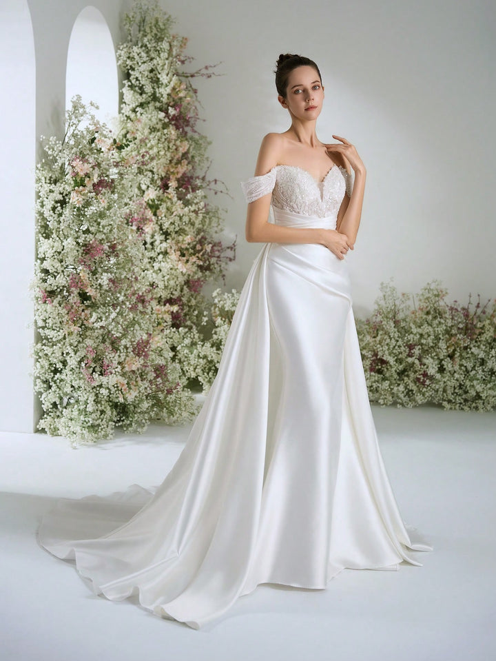 Rochie de mireasă SHEIN, alb