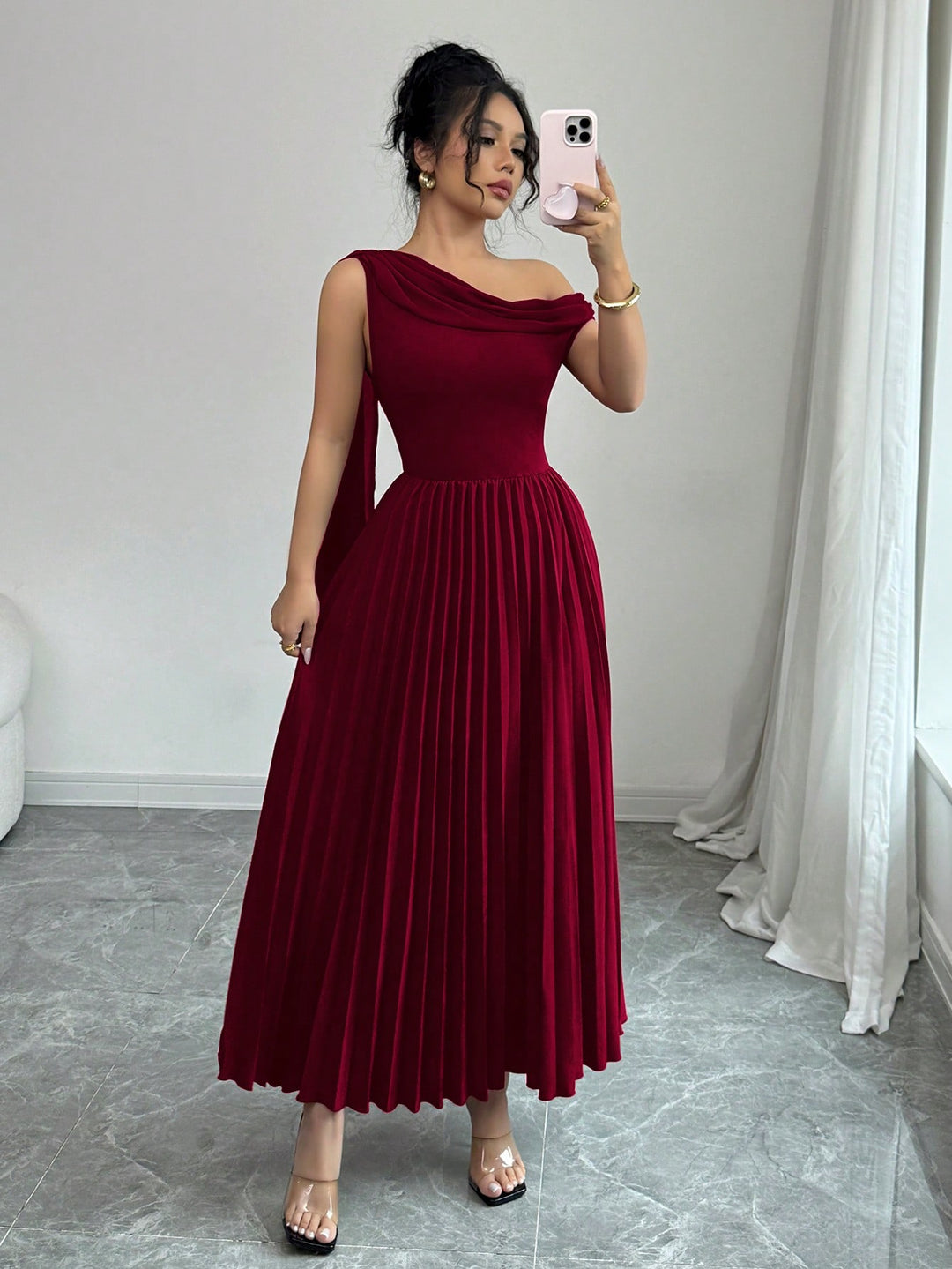 Rochie Maxi Shein, Vișiniu
