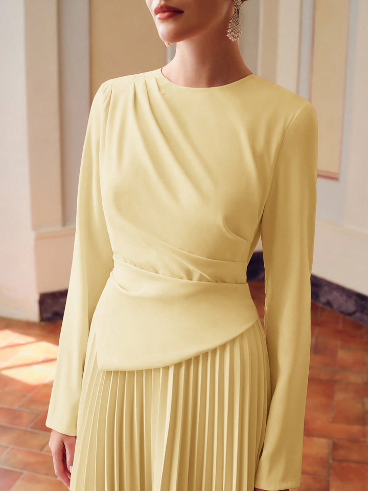 Rochie midi SHEIN, galben