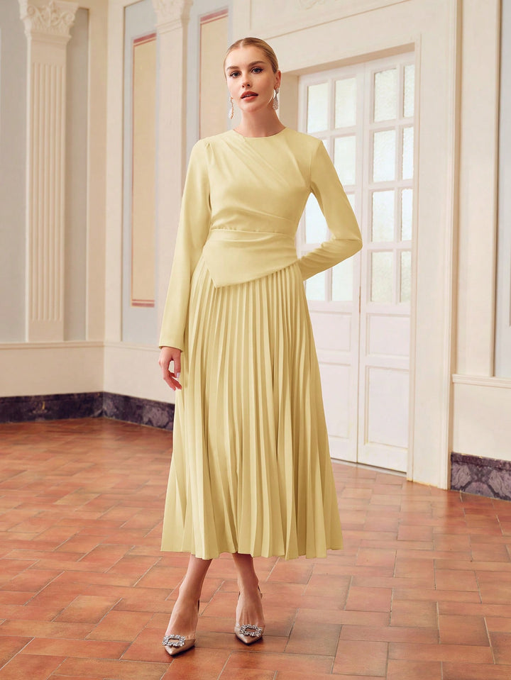 Rochie midi SHEIN, galben