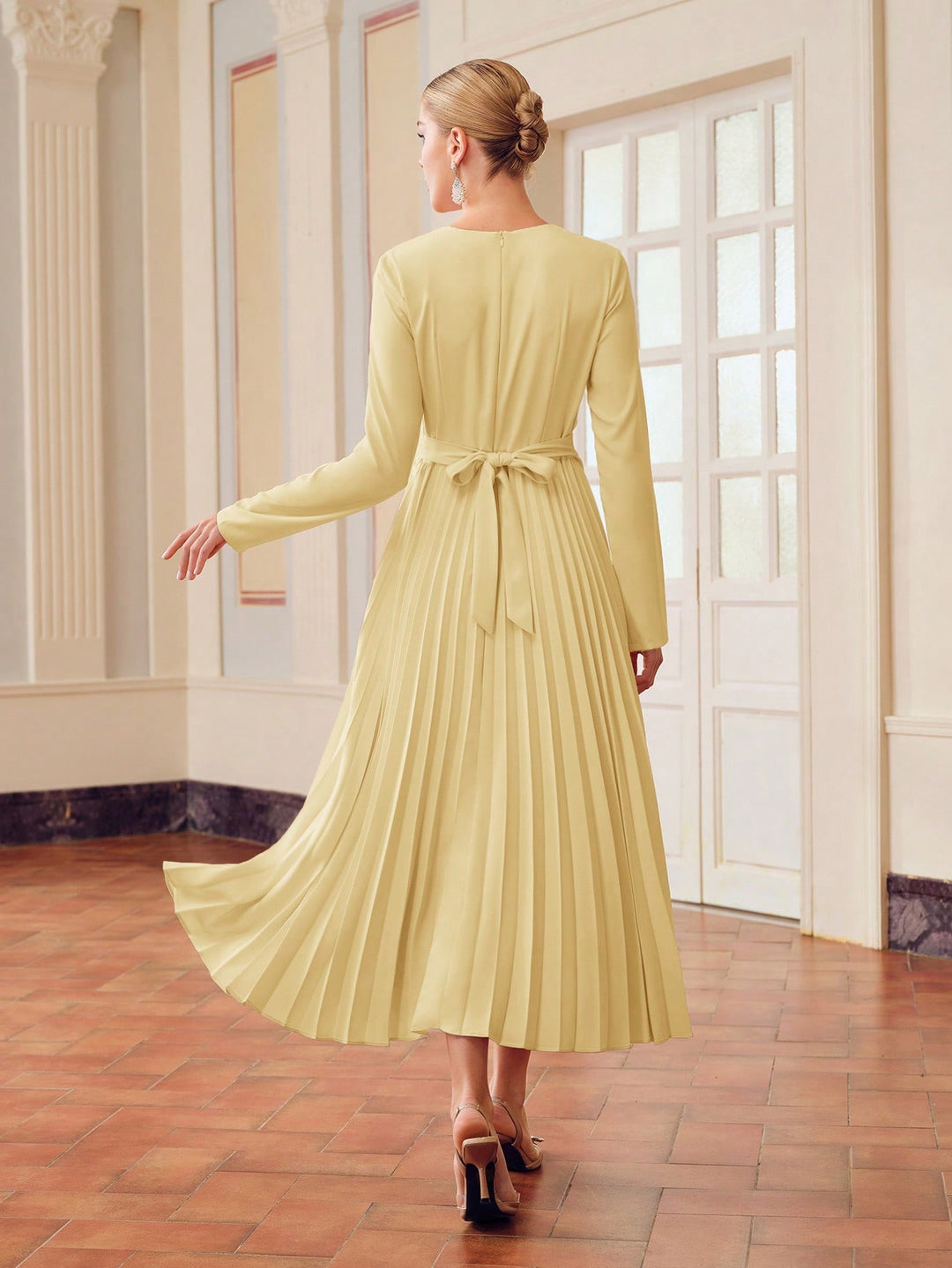 Rochie midi SHEIN, galben