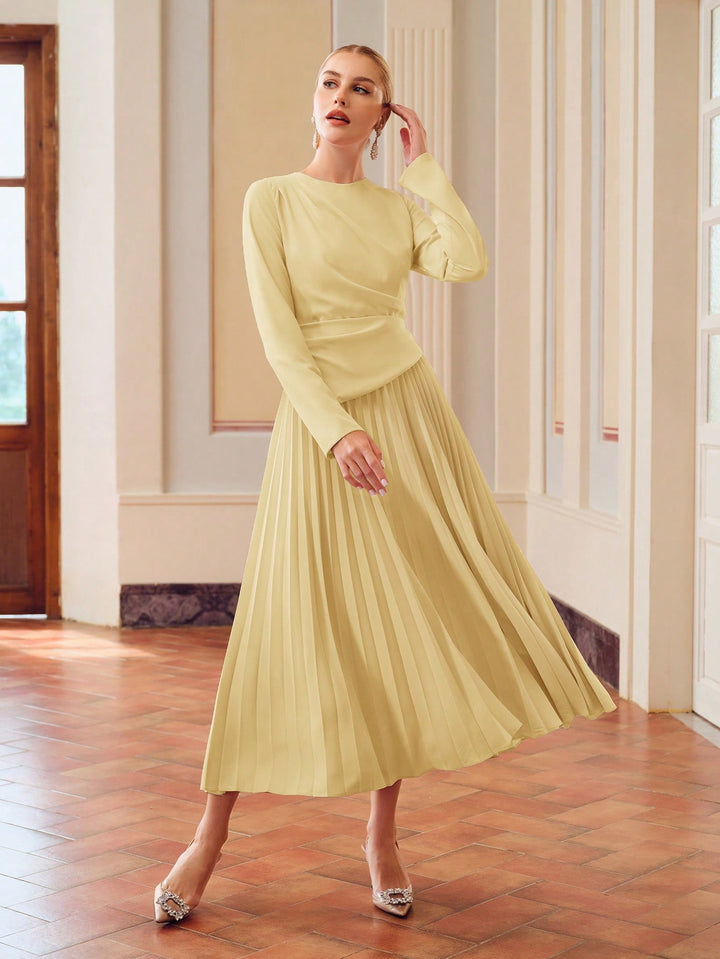 Rochie midi SHEIN, galben