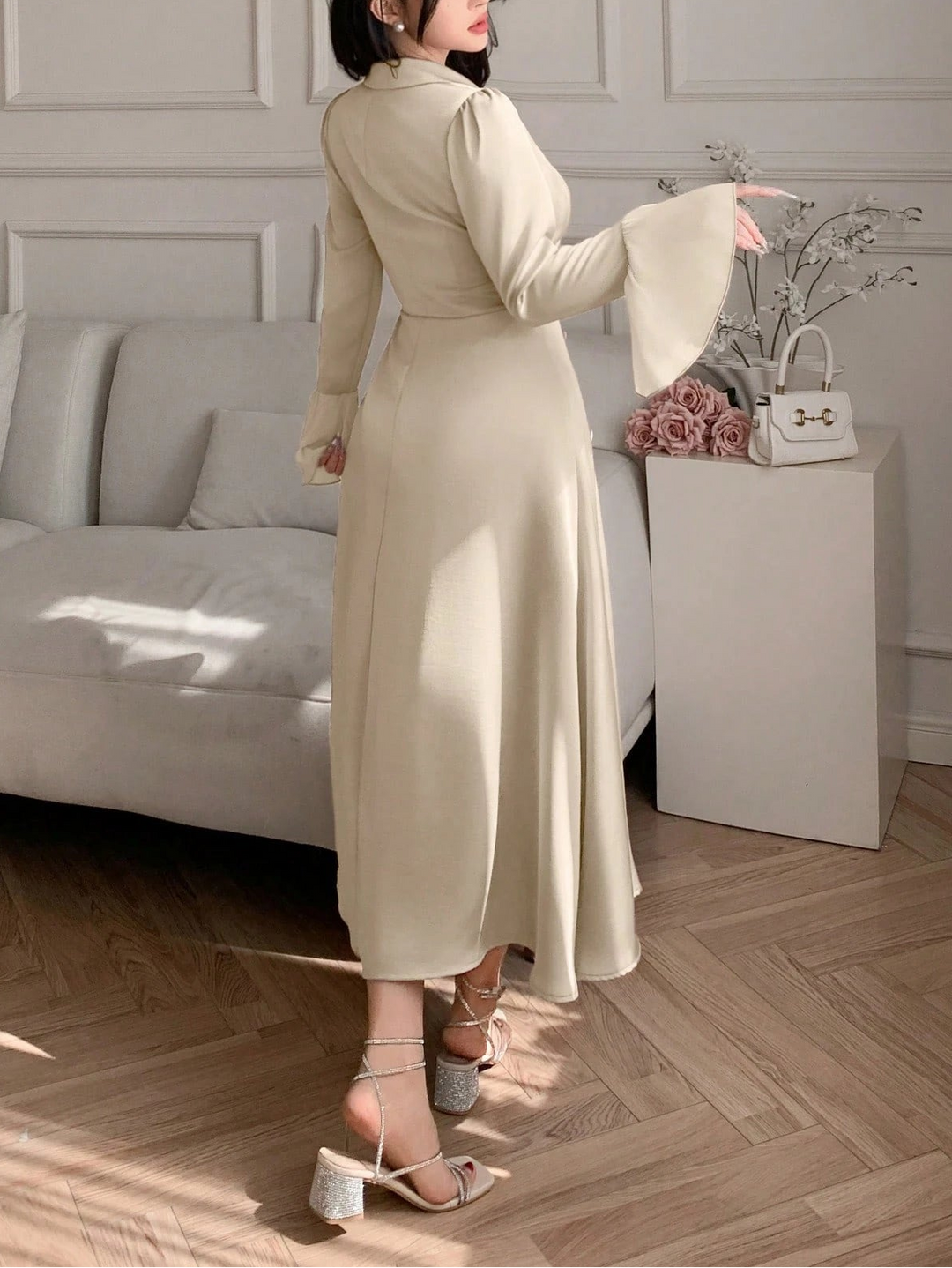Rochie maxi Shein, bej