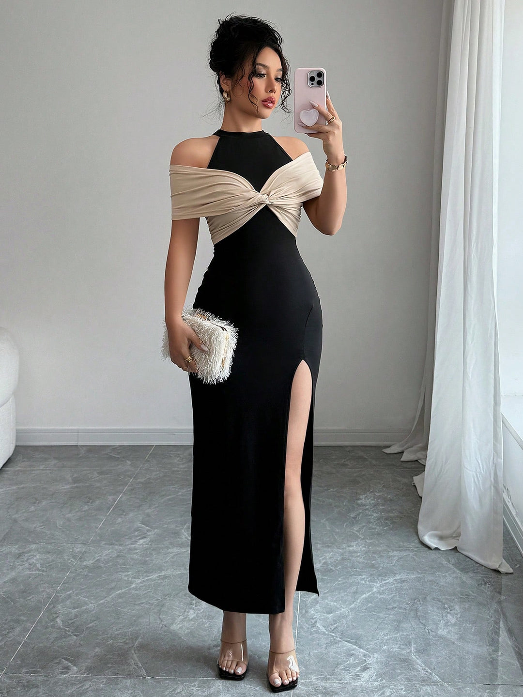 Rochie maxi SHEIN, negru