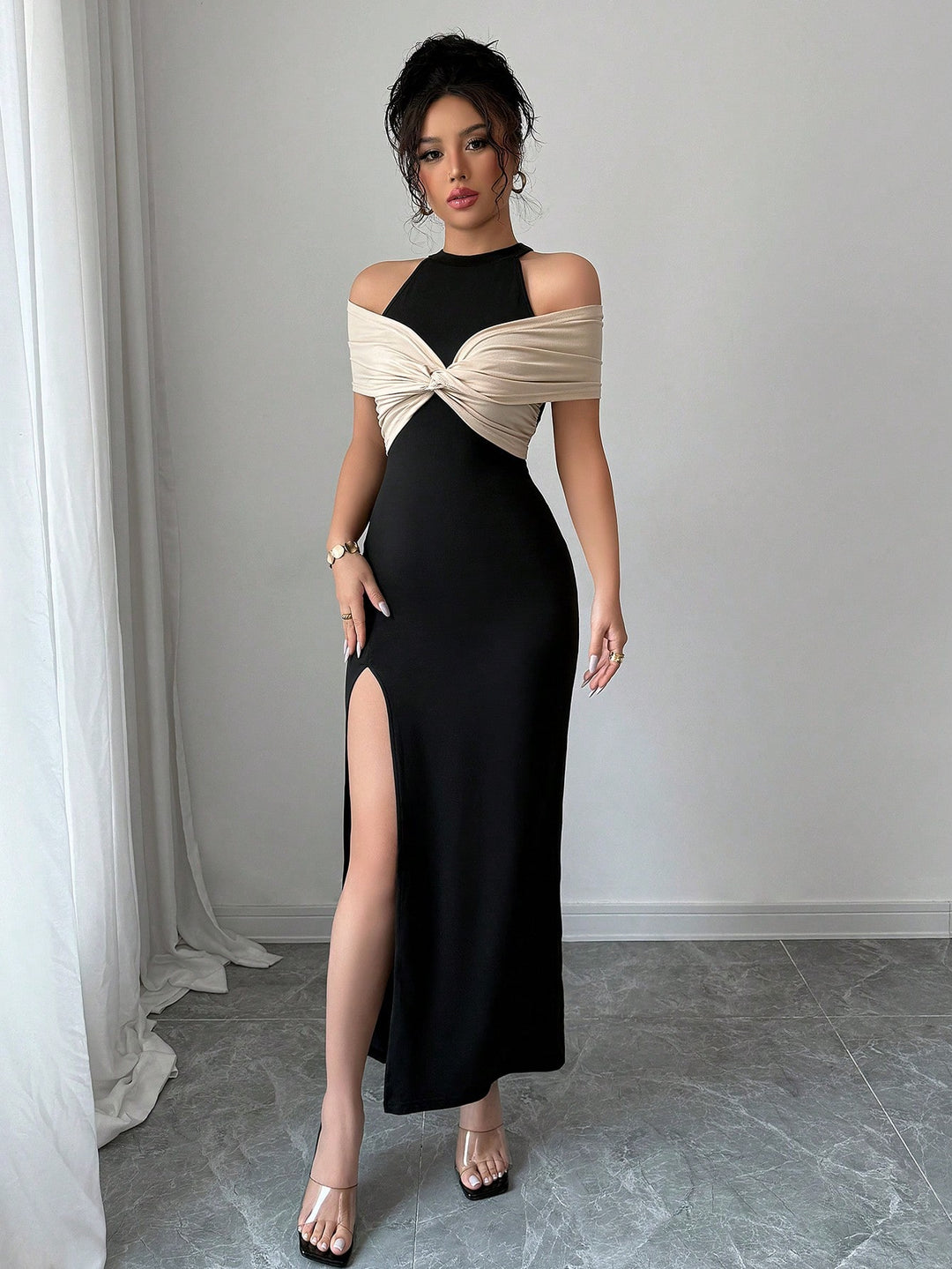Rochie maxi SHEIN, negru