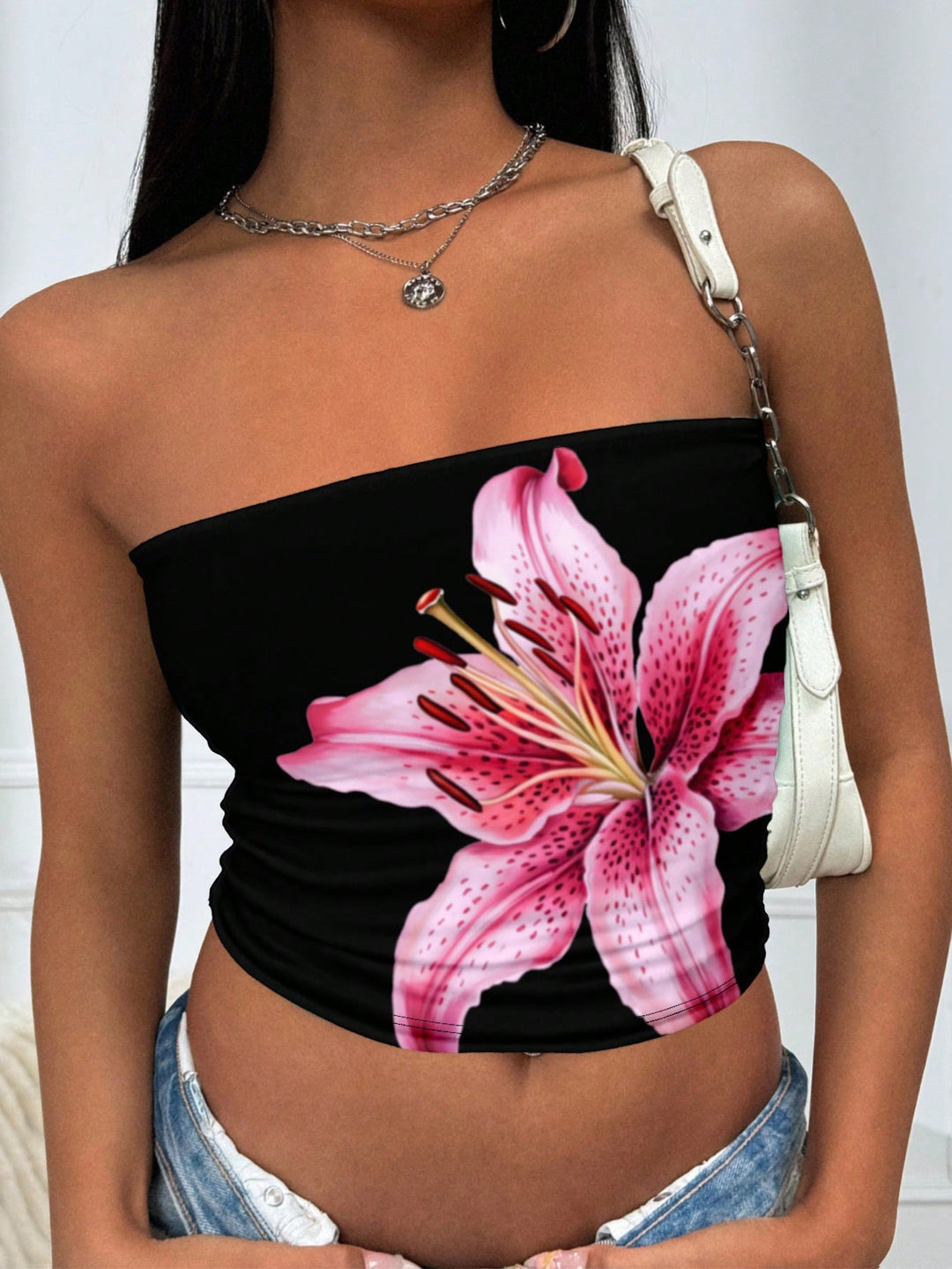 Top SHEIN, negru
