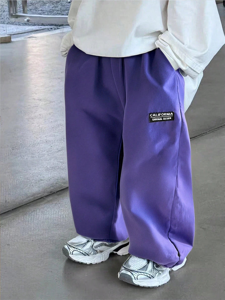 Pantaloni de trening SHEIN, mov