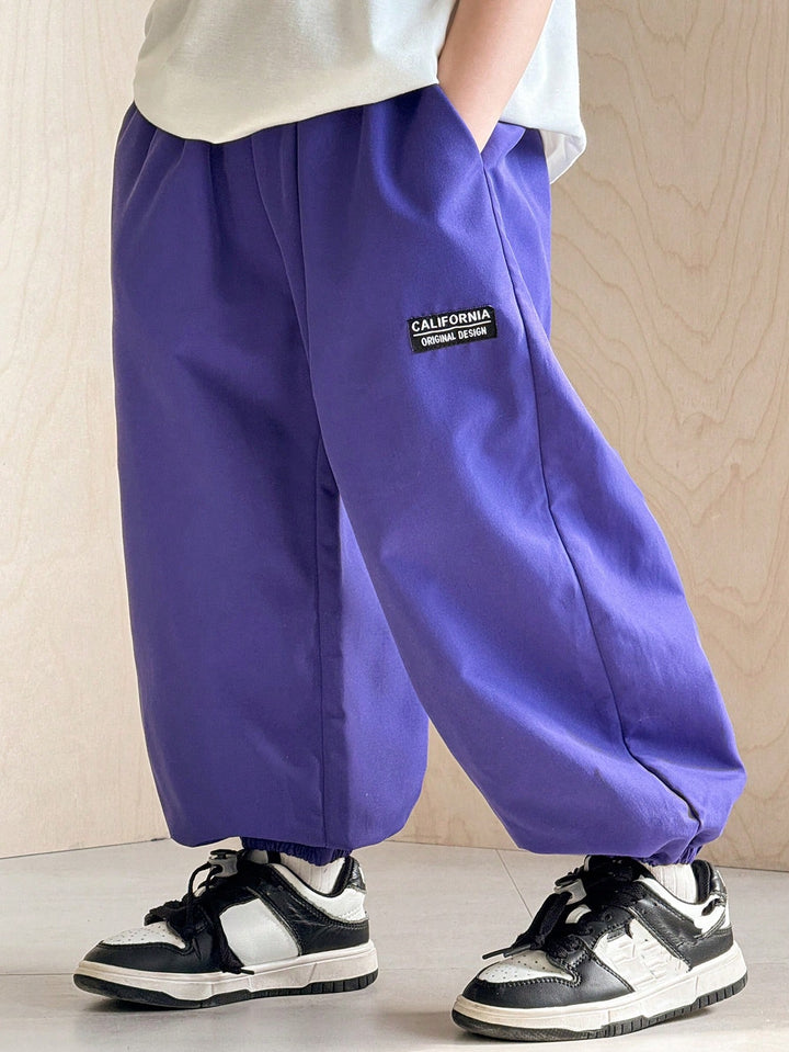Pantaloni de trening SHEIN, mov