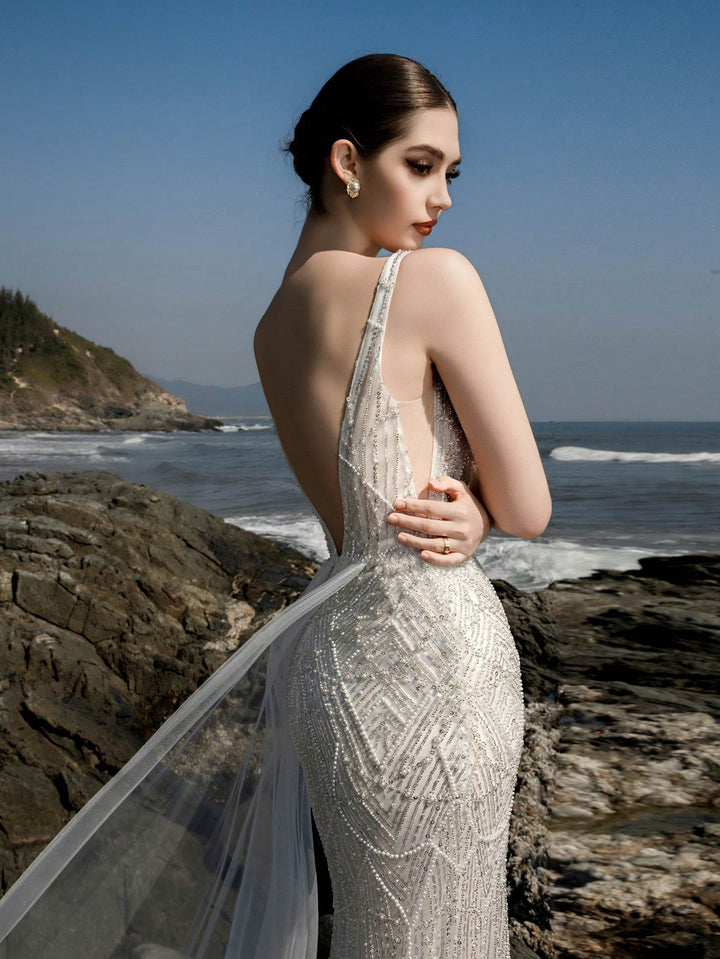 Rochie de mireasă SHEIN, alb