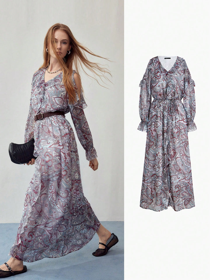 Rochie maxi SHEIN, mix culori