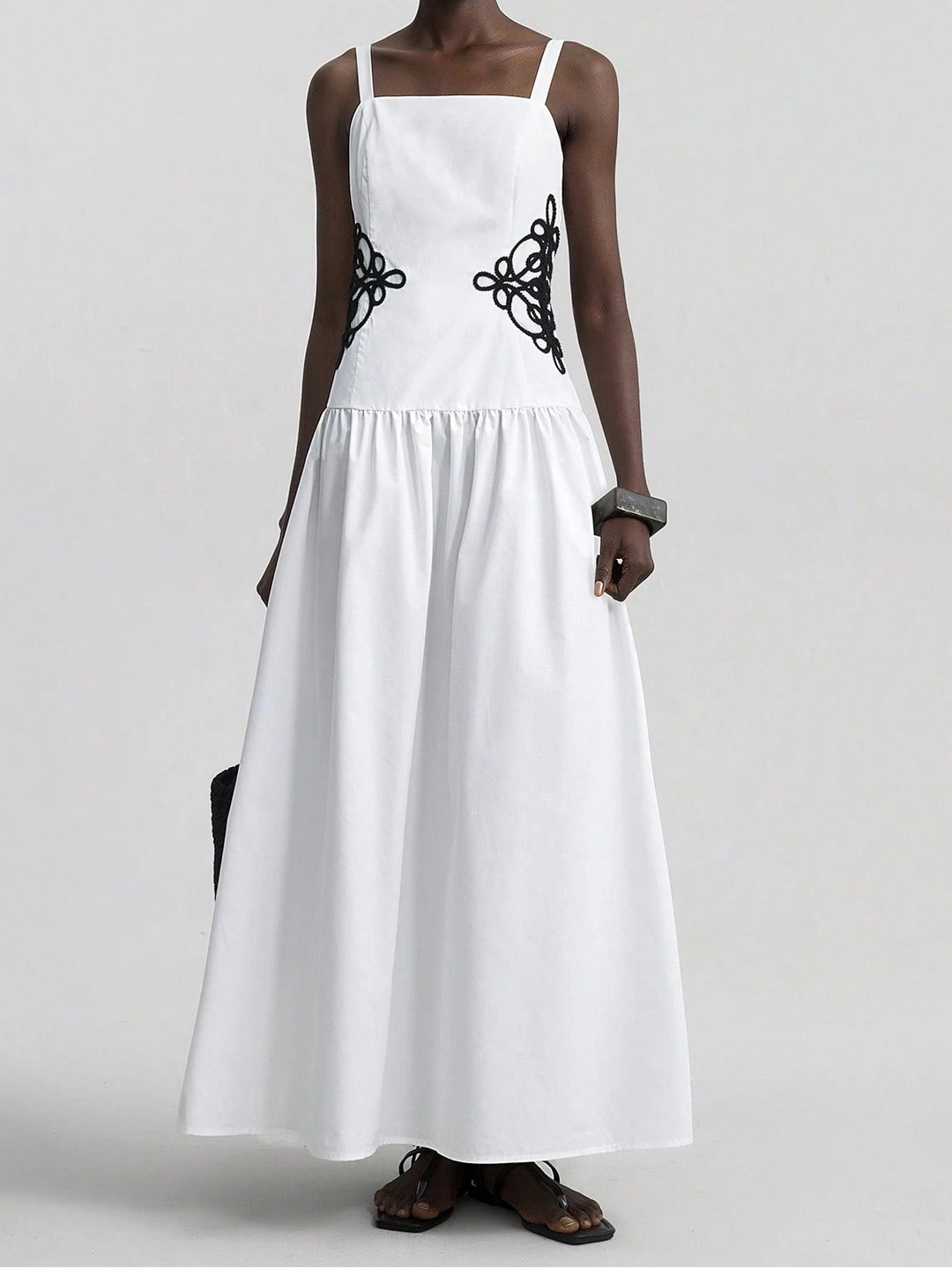 Rochie maxi SHEIN, alb
