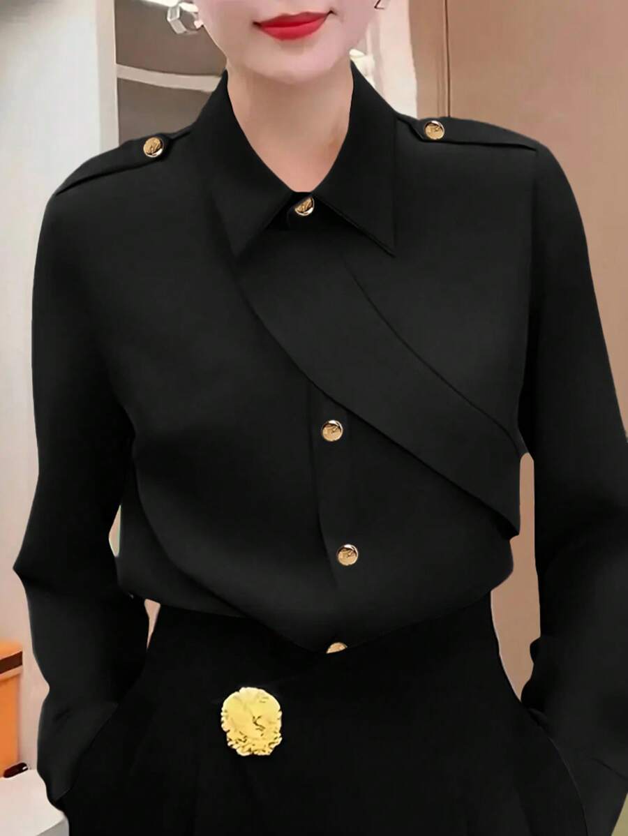 Cămașă SHEIN, negru