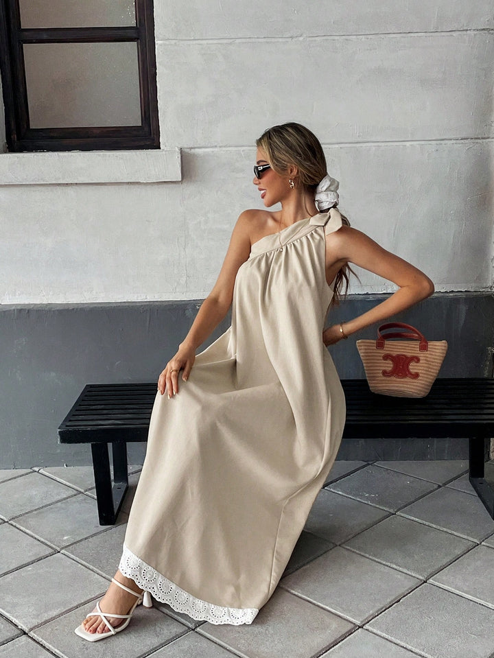 Rochie maxi SHEIN, bej