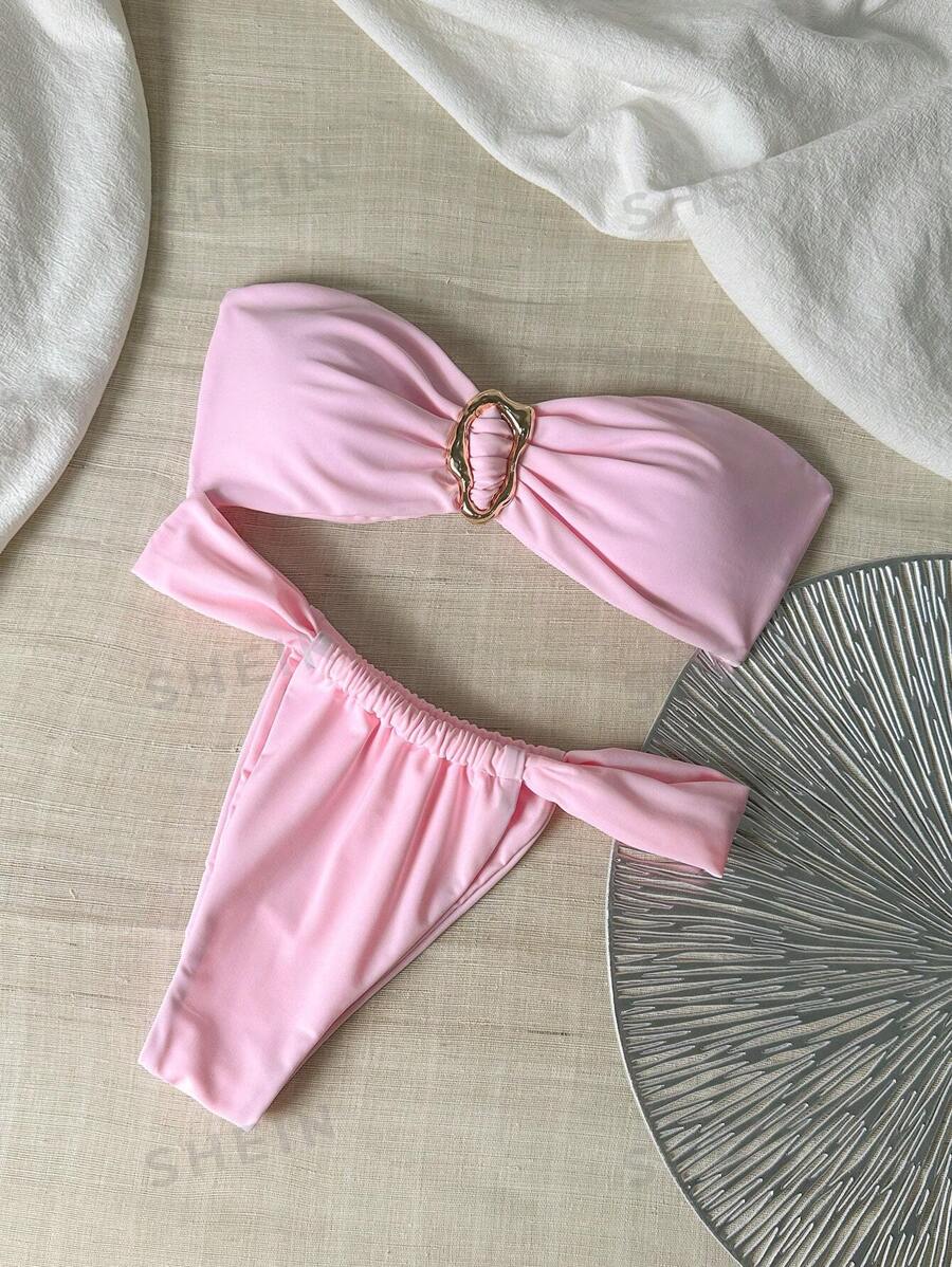 Costum de baie SHEIN, roz