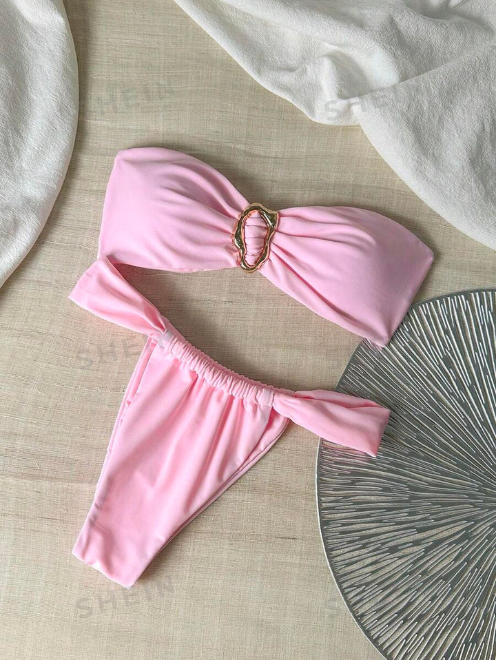 Costum de baie SHEIN, roz