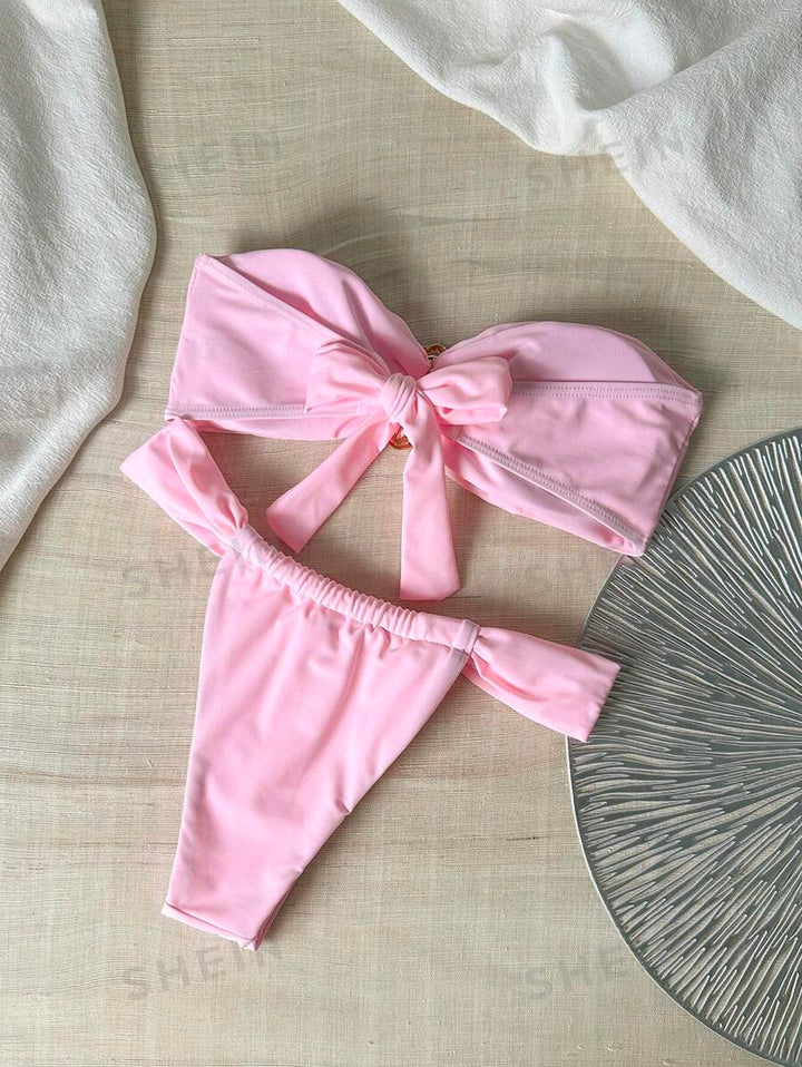 Costum de baie SHEIN, roz