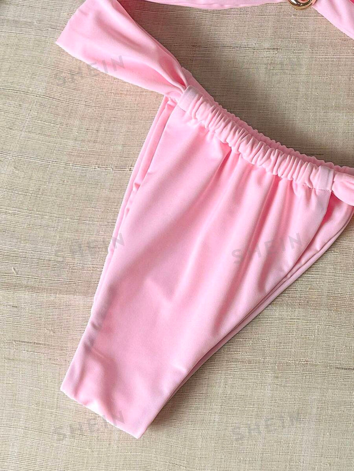 Costum de baie SHEIN, roz