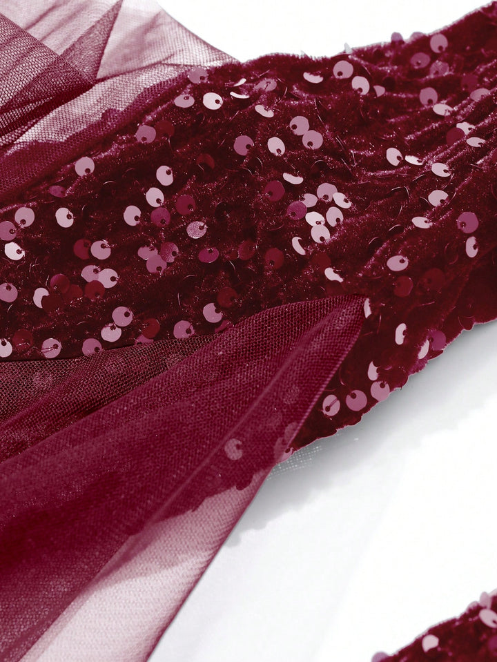 Rochie maxi SHEIN, vișiniu