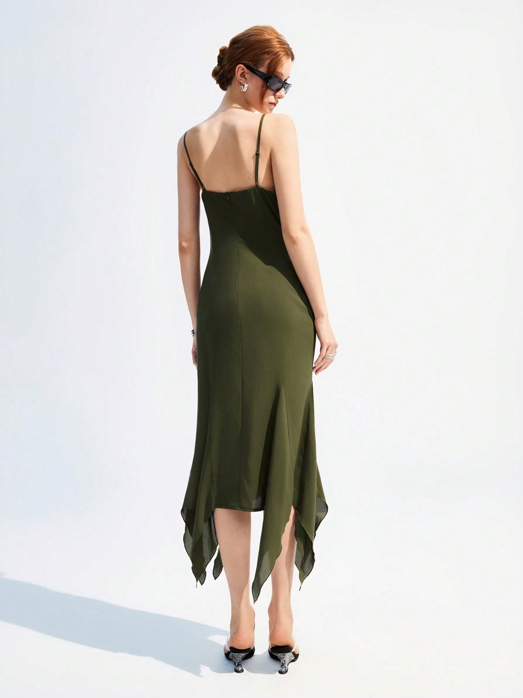 Rochie maxi SHEIN, verde