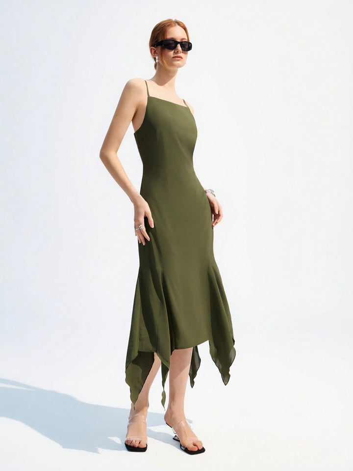 Rochie maxi SHEIN, verde
